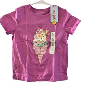 Cat & Jack Pink Ice Cream Butterfly Tee